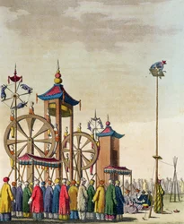 Un cirque chinois, illustration de 